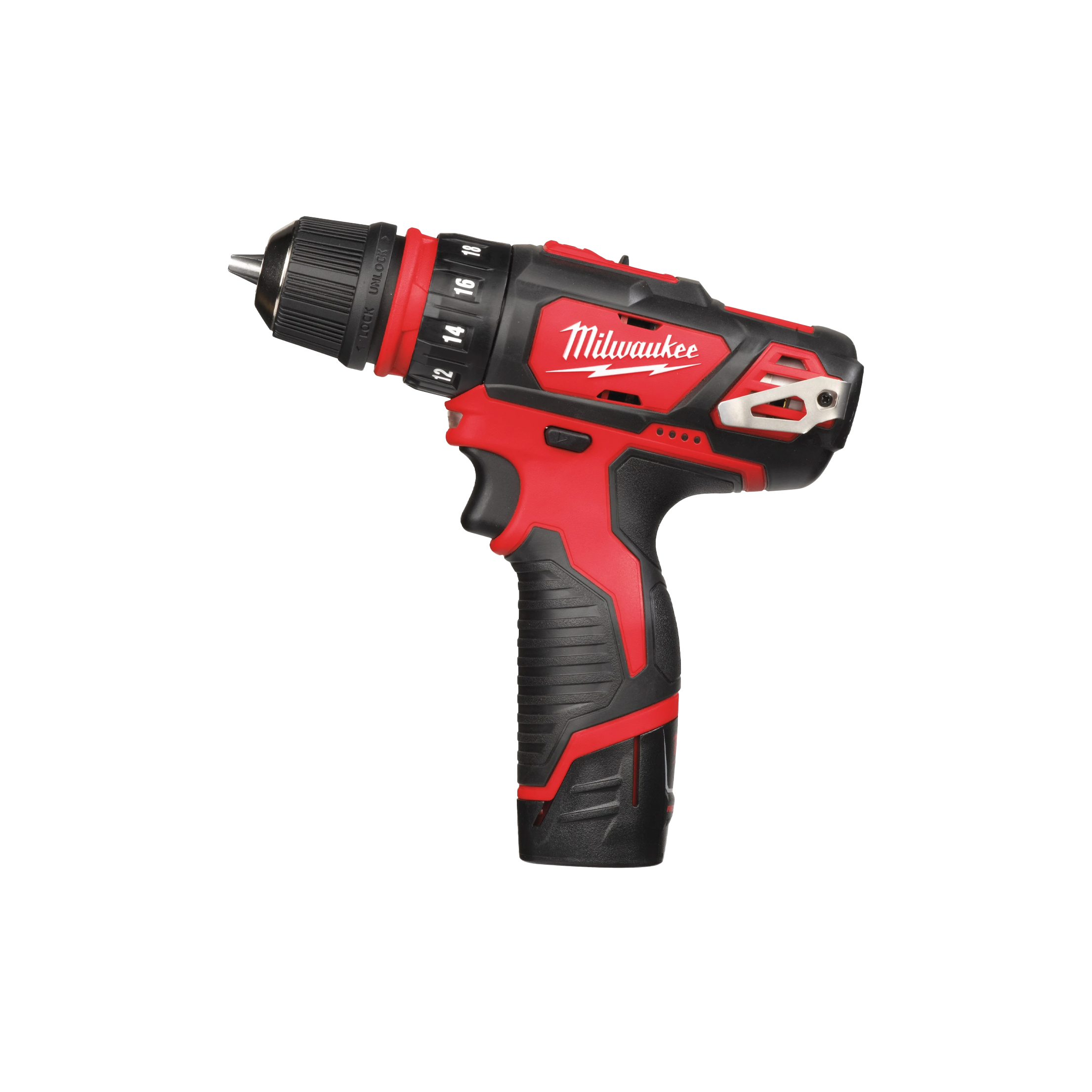 Milwaukee M12 BDDXKIT 202C Compact Power Drill Screwdriver with detachable C S.M Vaerktoj ApS