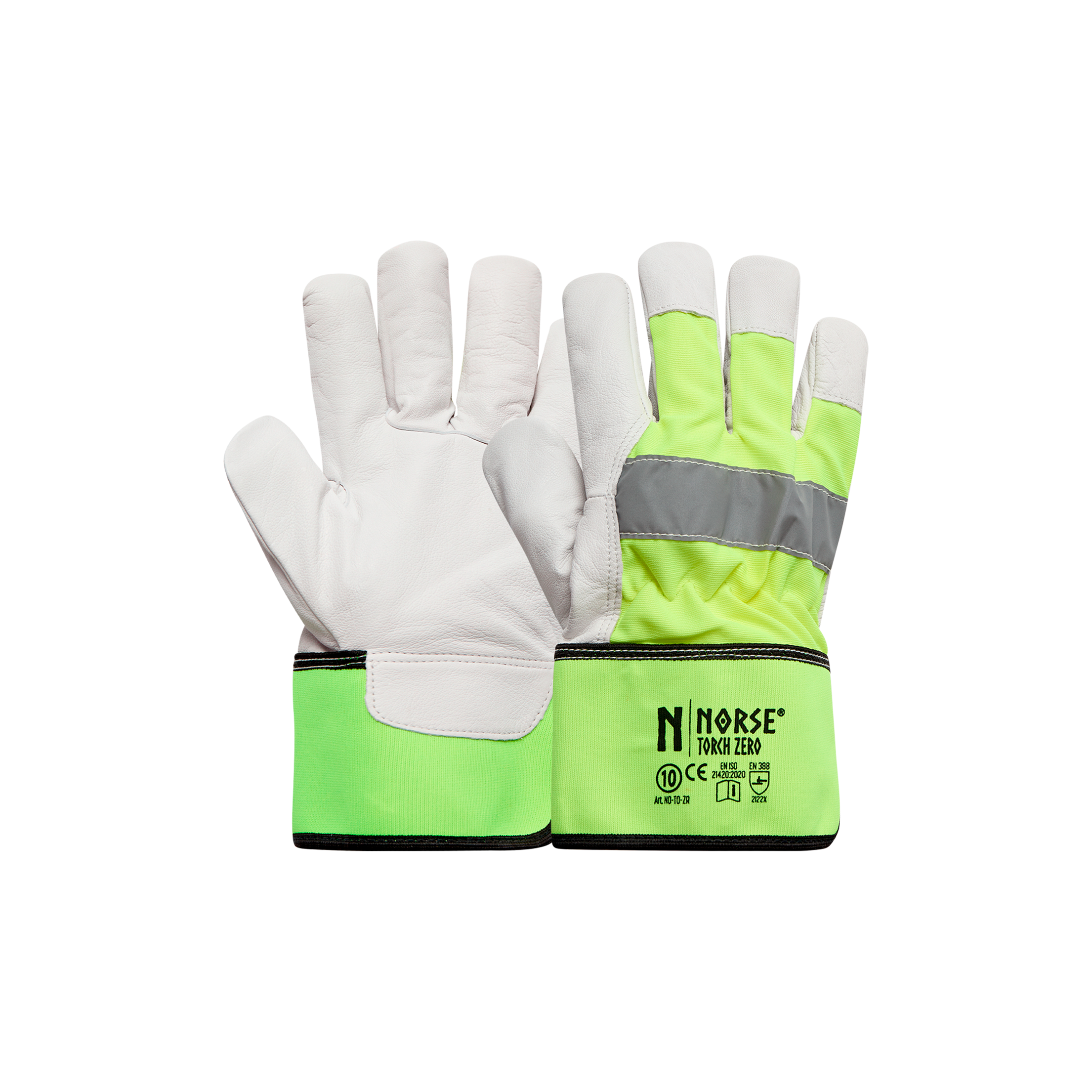 Torch Zero High Visibility Leather Gloves