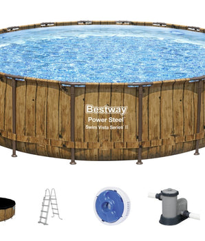 Bestway Power Steel Swim Vista II 549 x 122 cm w/pump, ladder