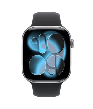 Apple Watch S11 46mm GPS (Jet Black Aluminium/Black Sport Band) M/L