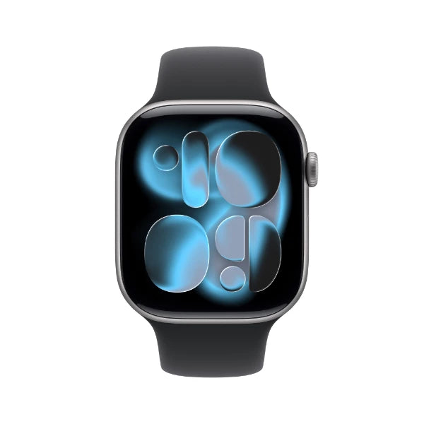 Apple Watch S11 46mm GPS (Jet Black Aluminium/Black Sport Band) M/L