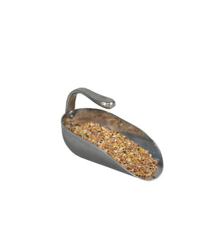 Feed scoop - Aluminum - With internal handle - 19 cm.