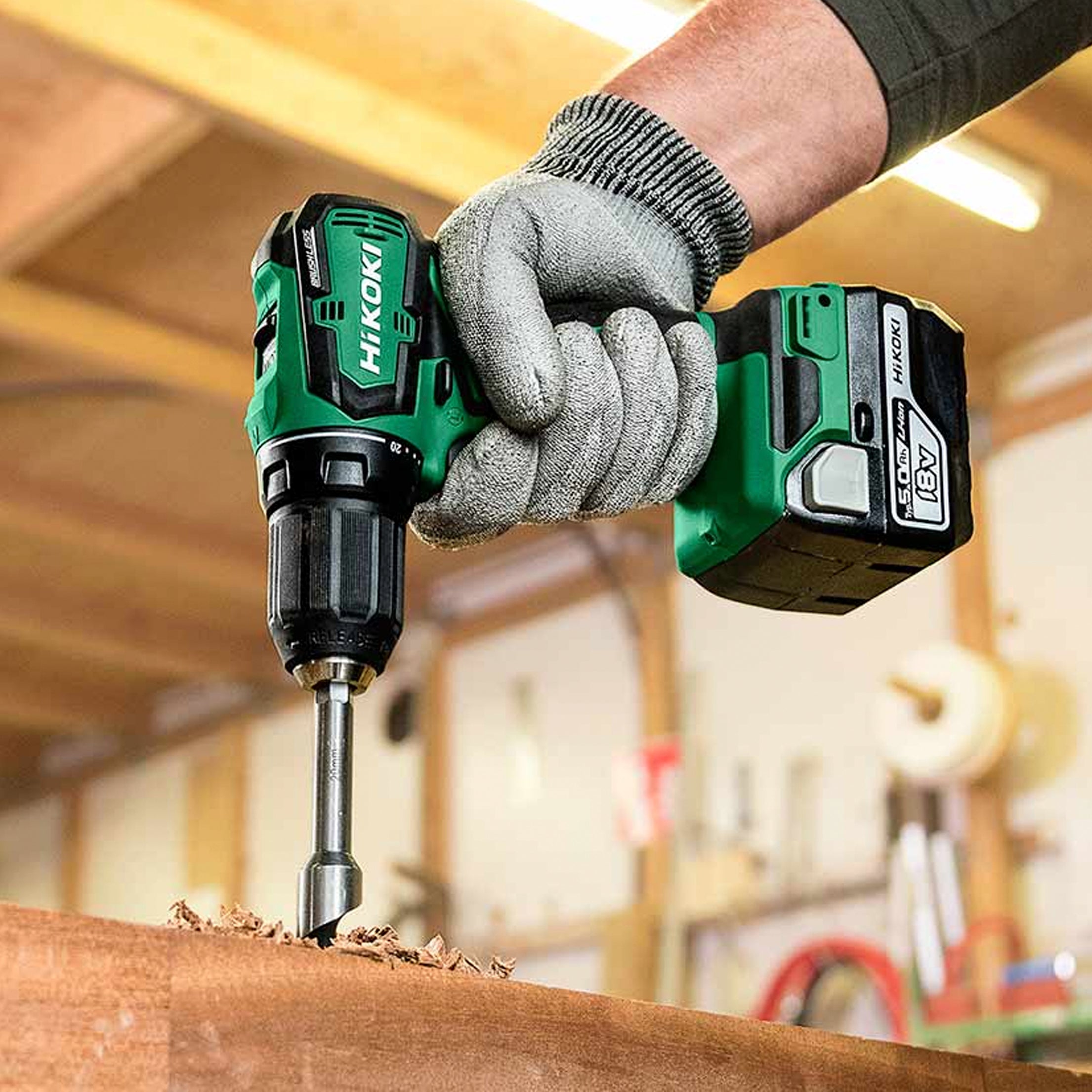 Hikoki DS18DD 18V Akku Drill screwdriver 2x5.0Ah Charger S.M Vaerktoj ApS