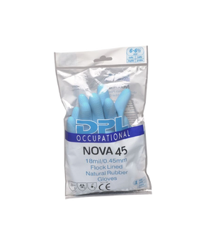DPL Nova 45 Latex Gloves Flocklined