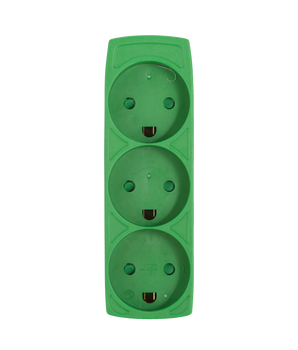 Grounded 3-way Socket