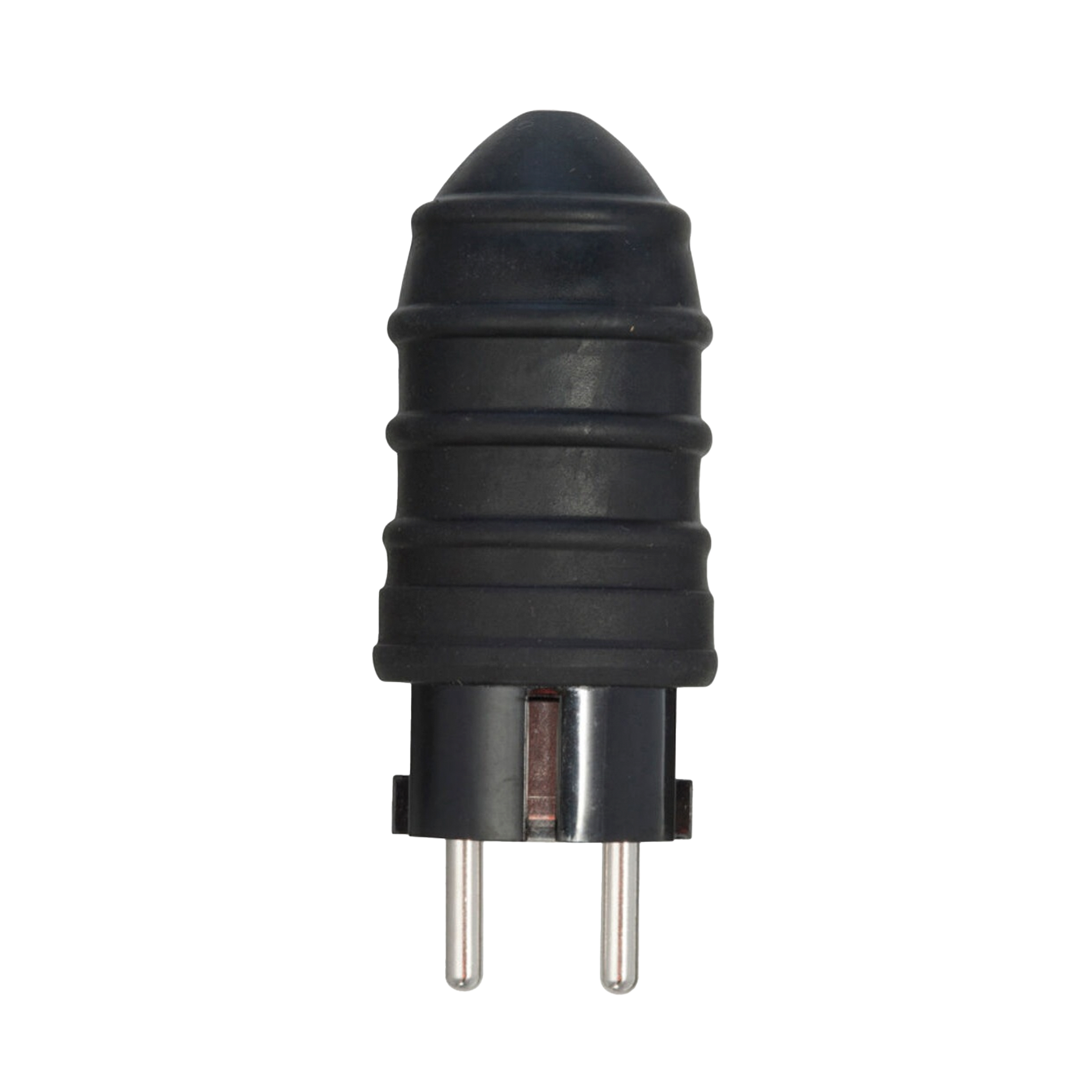 Grounded Schuko Rubber Plug