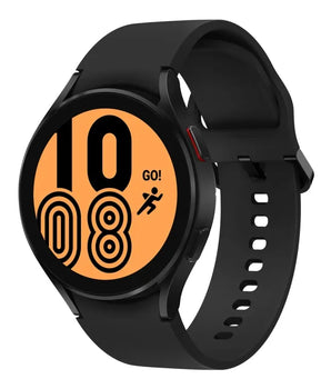Samsung Galaxy Watch4 - 44 mm - sort - smart ur med sportsbånd - sort - display 1.36" - 16 GB - 7.6