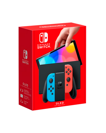 Nintendo Switch OLED | Black Gaming Console with Neon Joy-Con Nintendo Switch OLED | Black Gaming Console with Neon Joy-Con