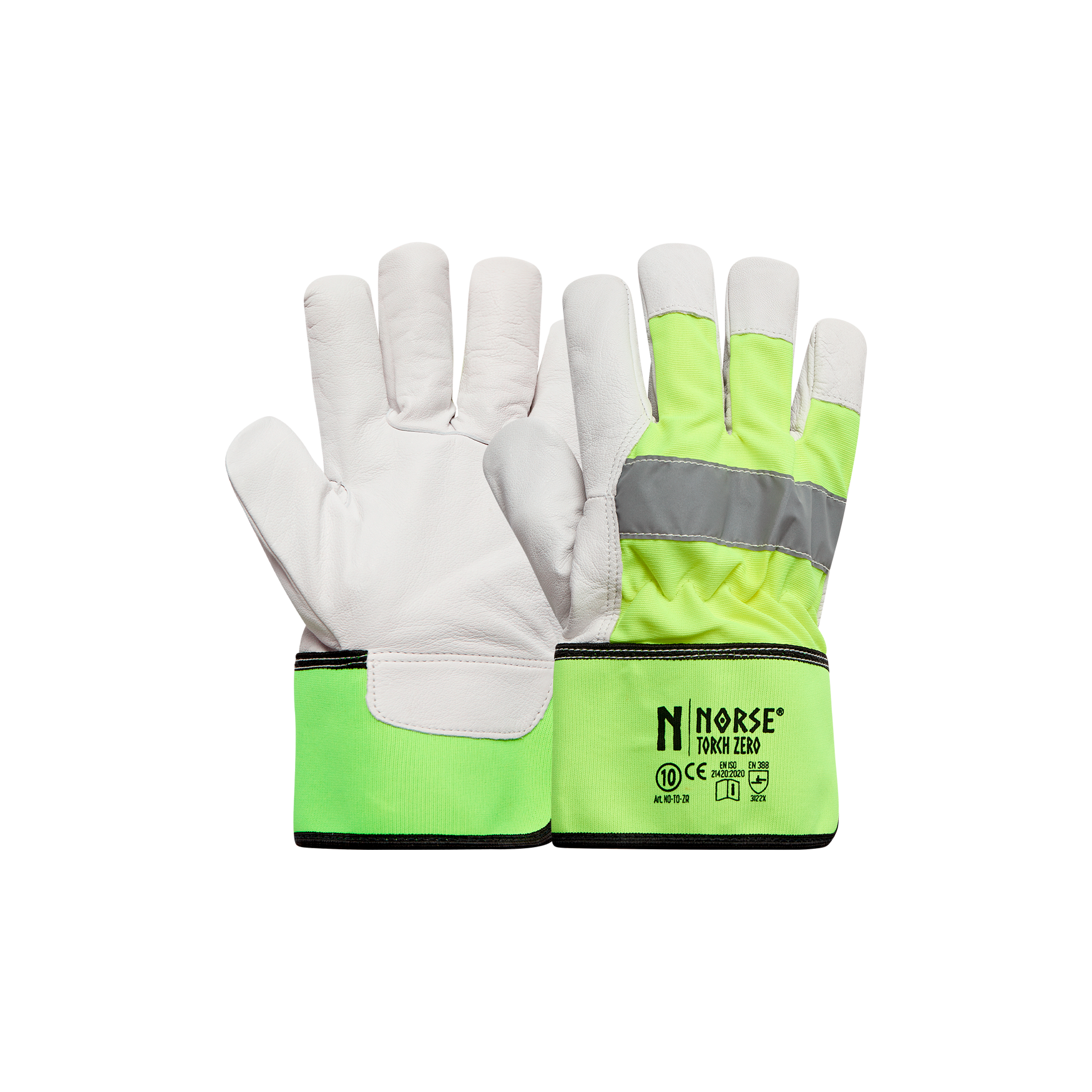 Torch Zero | High Visibility Leather Gloves