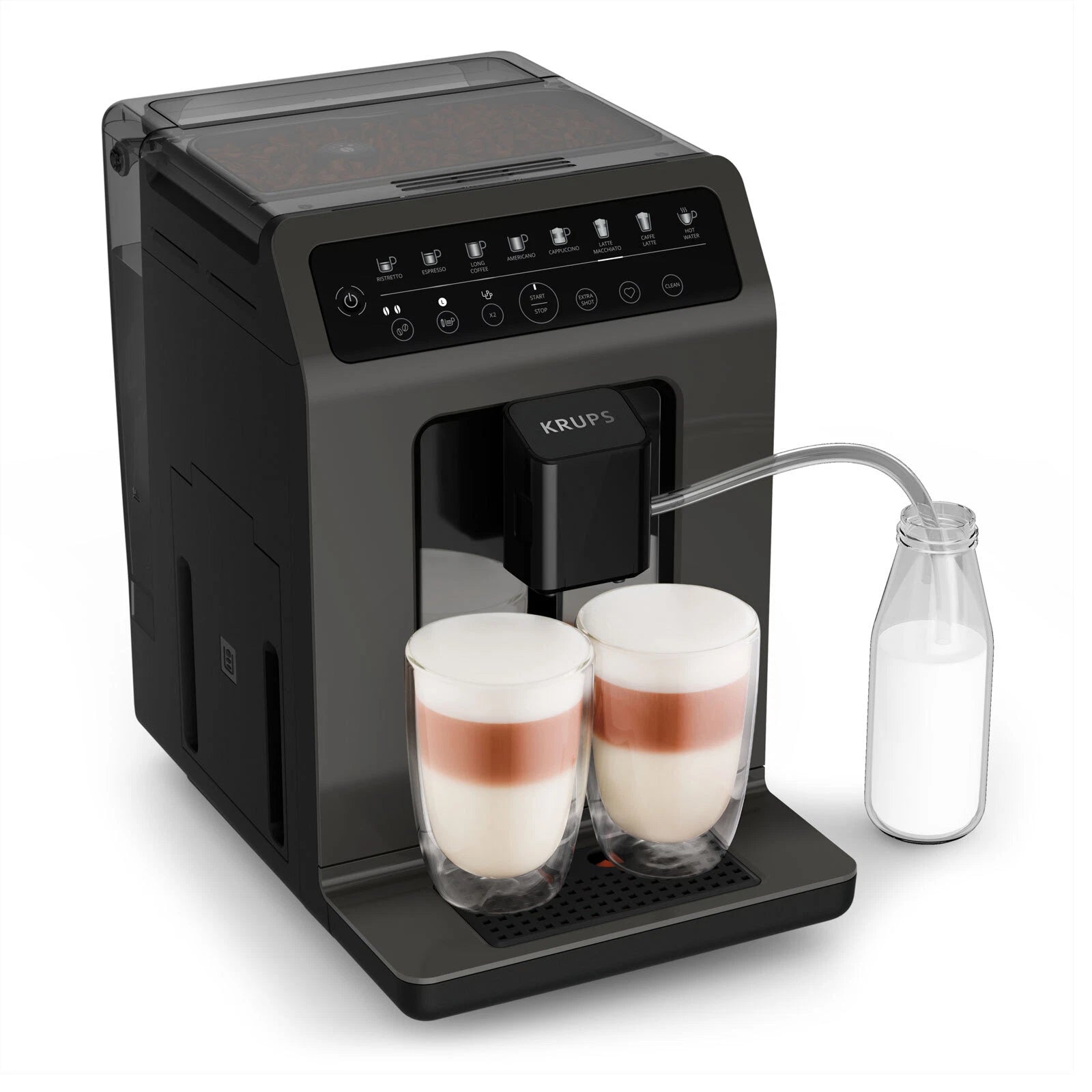 Krups Espressomaskine Automatisk Mælkeskummer 15 Bar